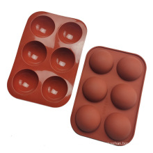 Moule de chocolat en silicone petit mi-mois à moitié rond